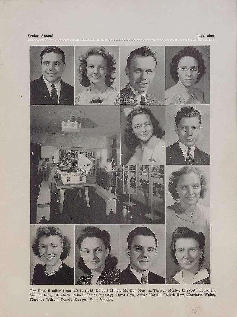 This is a yearbook photo from the Indiana School for the Deaf and my amazing, kind, and hilarious grandma, Ruth in the bottom right corner. She was a dancer for the Deaf school’s dance team. Ruth was the best human!