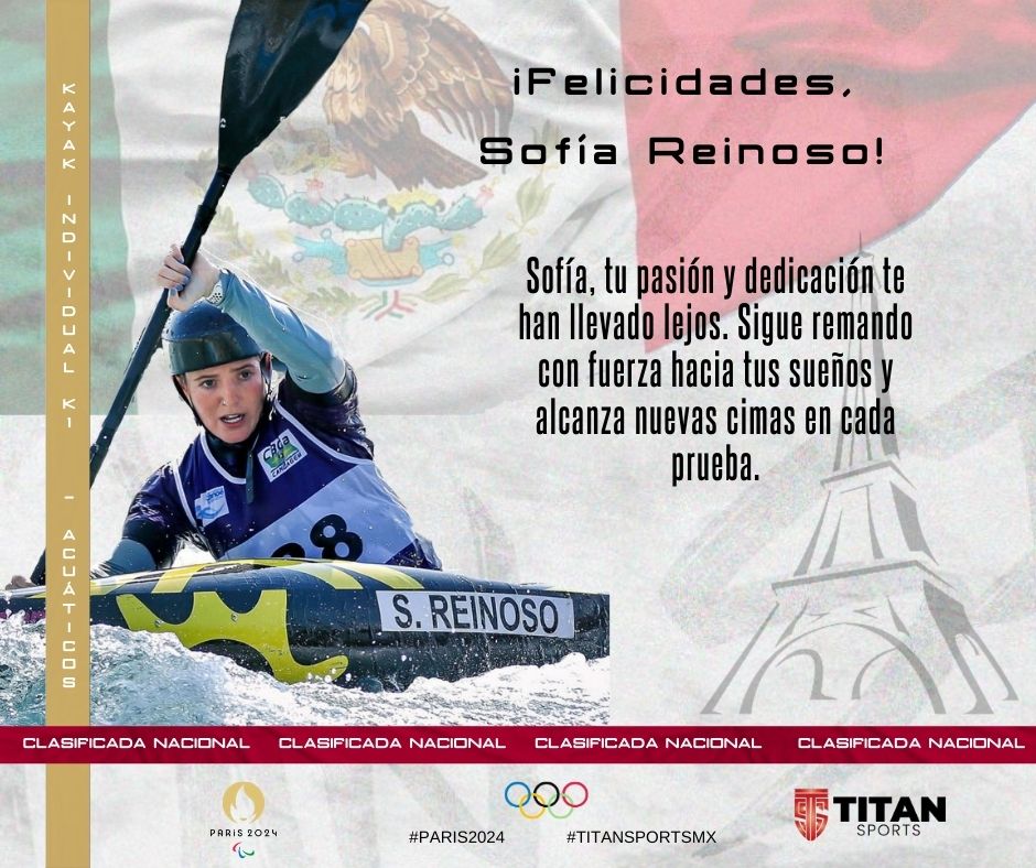 TitanTaurino's tweet photo. 🇲🇽Tu clasificación en kayak individual K1 te posiciona como una contendiente a tener en cuenta en París 2024. ¡Enhorabuena por esta destacada hazaña! 🚣‍♀️🏅 #TitanesOlimpicos #KayakK1 #París2024 @SofiaReinoso20 https://t.co/bkBnC2ngZh