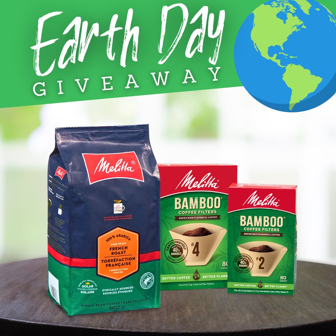 Head to our FB page and celebrate Earth Day 🌎 by winning one of our eco-friendly coffee and filter options.