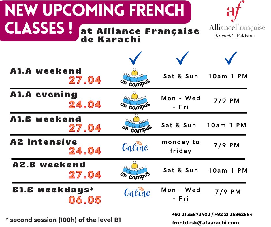 Alliance Française Karachi tweet media
