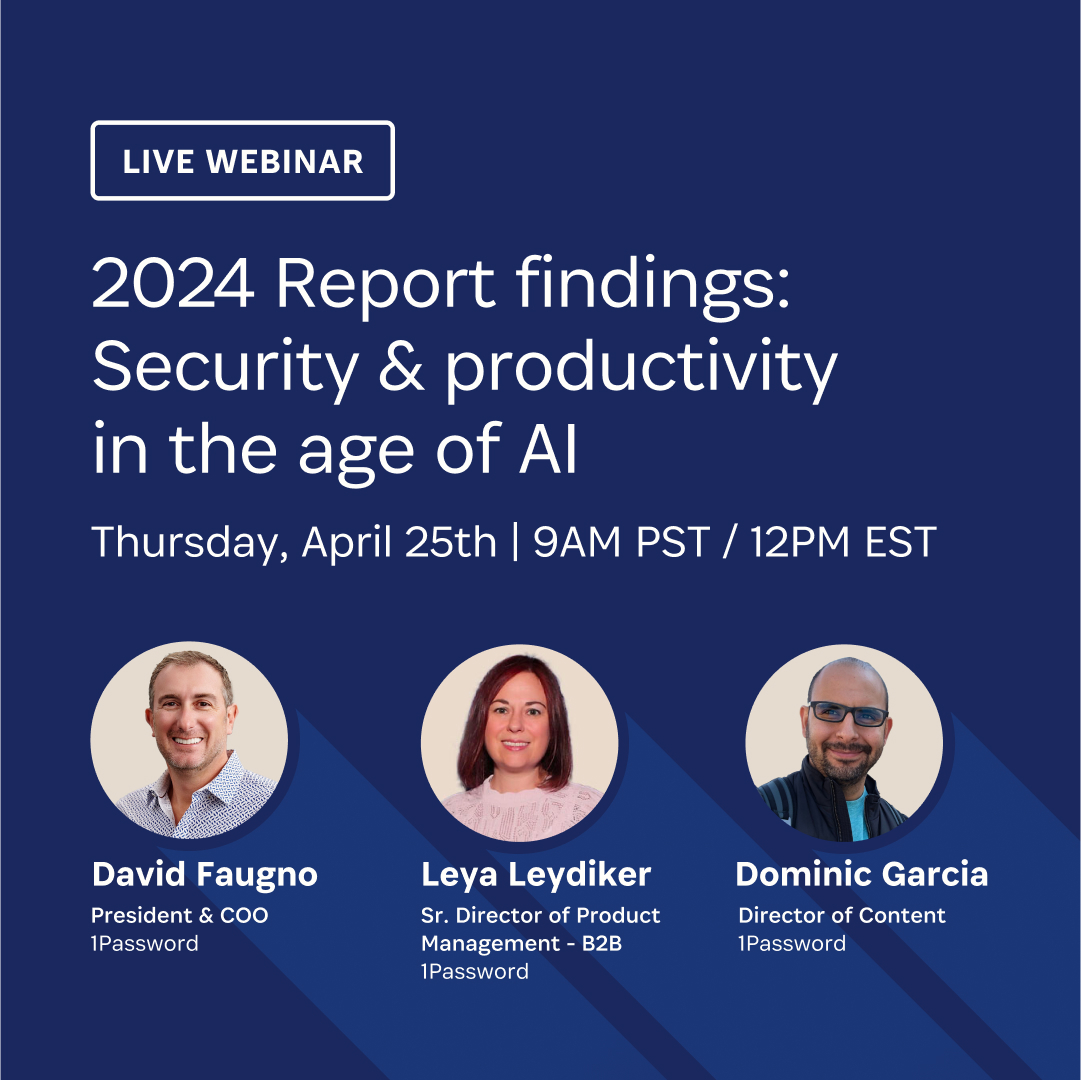 You won't want to miss this! Join our webinar on April 25 where we’ll discuss: 🏃What the race for peak productivity means for security teams. 🦥 How old security methods slow us down. 🤖 How and why AI complicates the picture. Register here: bit.ly/44eHSYX