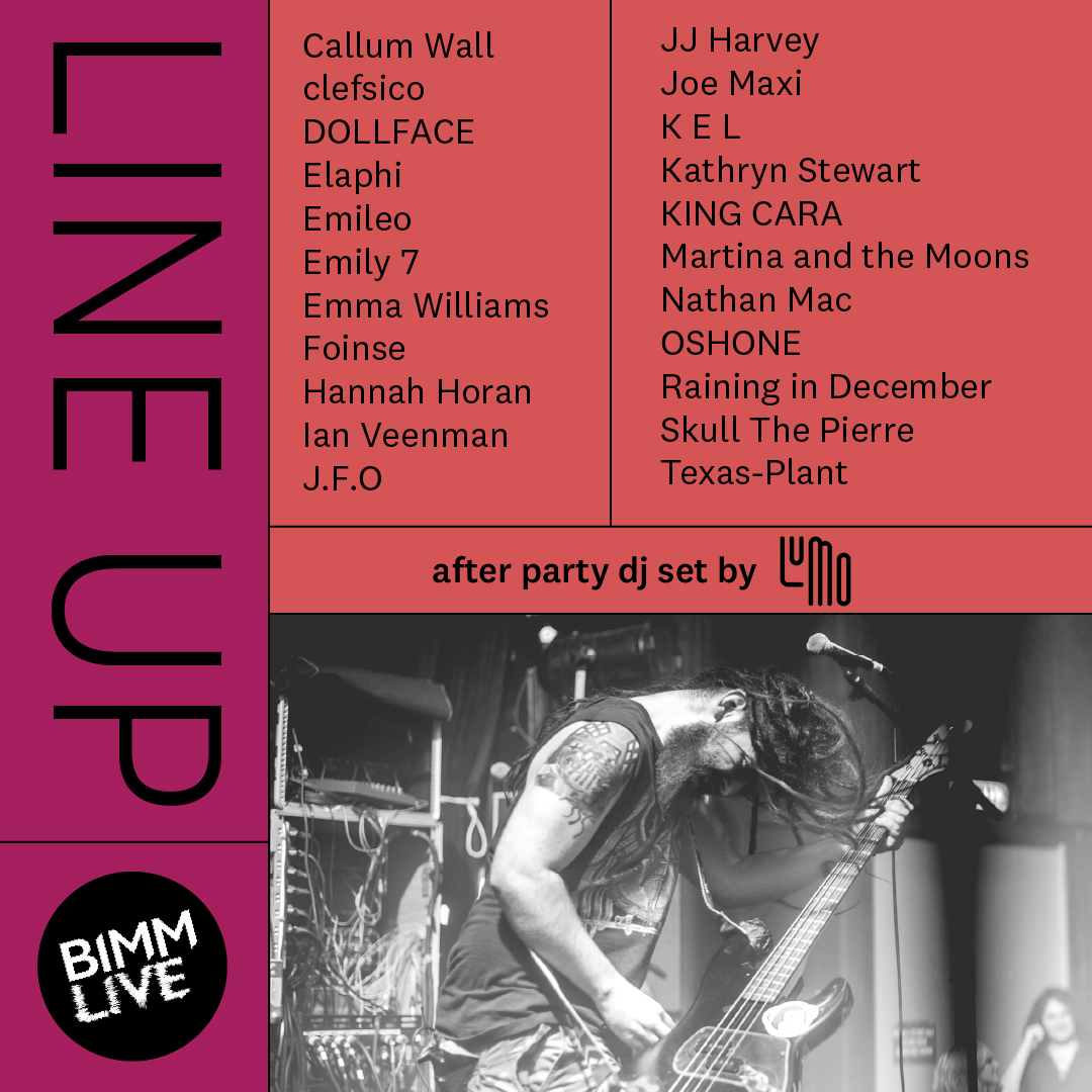 BIMM LIVE 2024 🎉 Here we go... The BIMM Live 2024 Line Up is here! Join us for our end of year party in The Button Factory on June 6th.