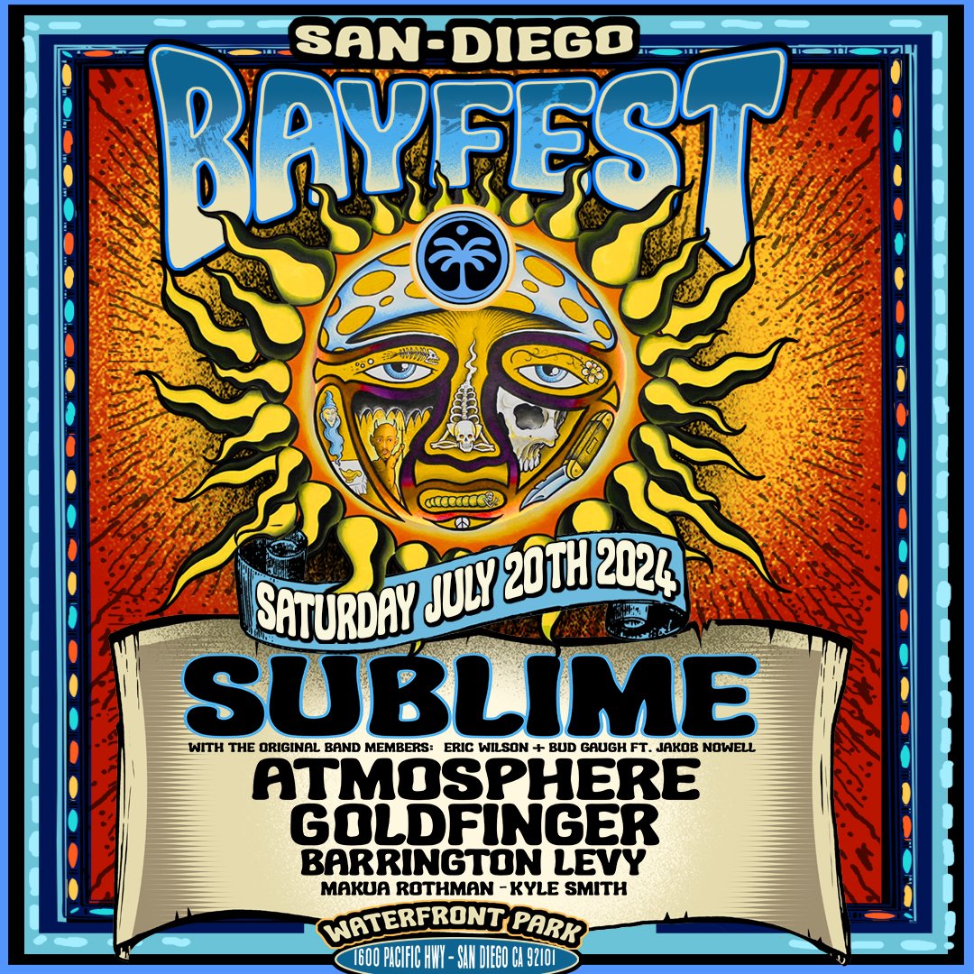 SAN DIEGO! We're coming back for the first time since 1995 for @BayfestSD 2024! Get presale tickets Wednesday April 24th @ 10am PST. Public on sale begins Friday April 26th @ 10am PST.