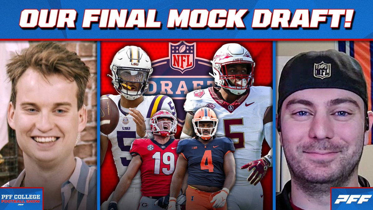 🚨NEW EPISODE🚨 Our FINAL 2024 NFL Mock Draft youtu.be/5y4uA3FyUss?si…