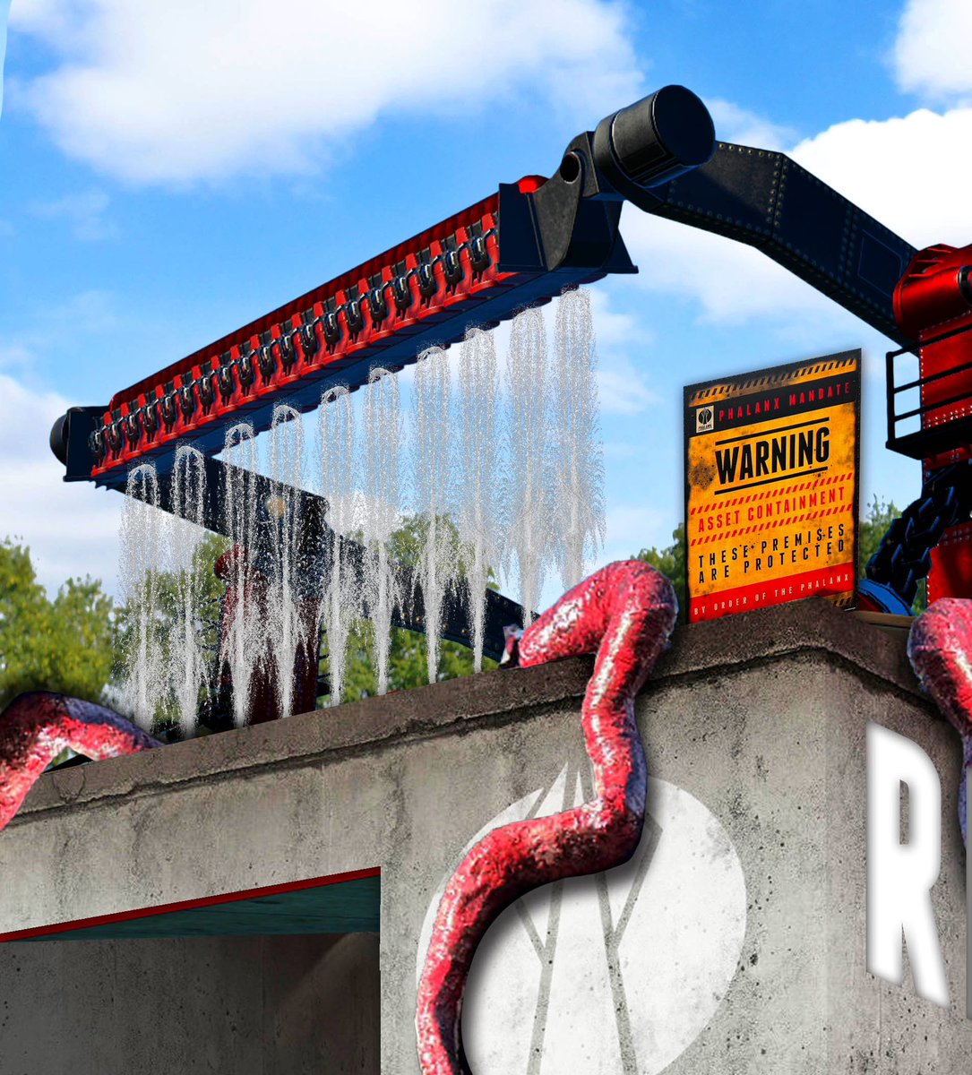 DigitalDan7's tweet photo. Construction on Alton Towers new flat ride started today… is another ride going to come back with a vengeance? 😂 https://t.co/RQFwRi2Gfx