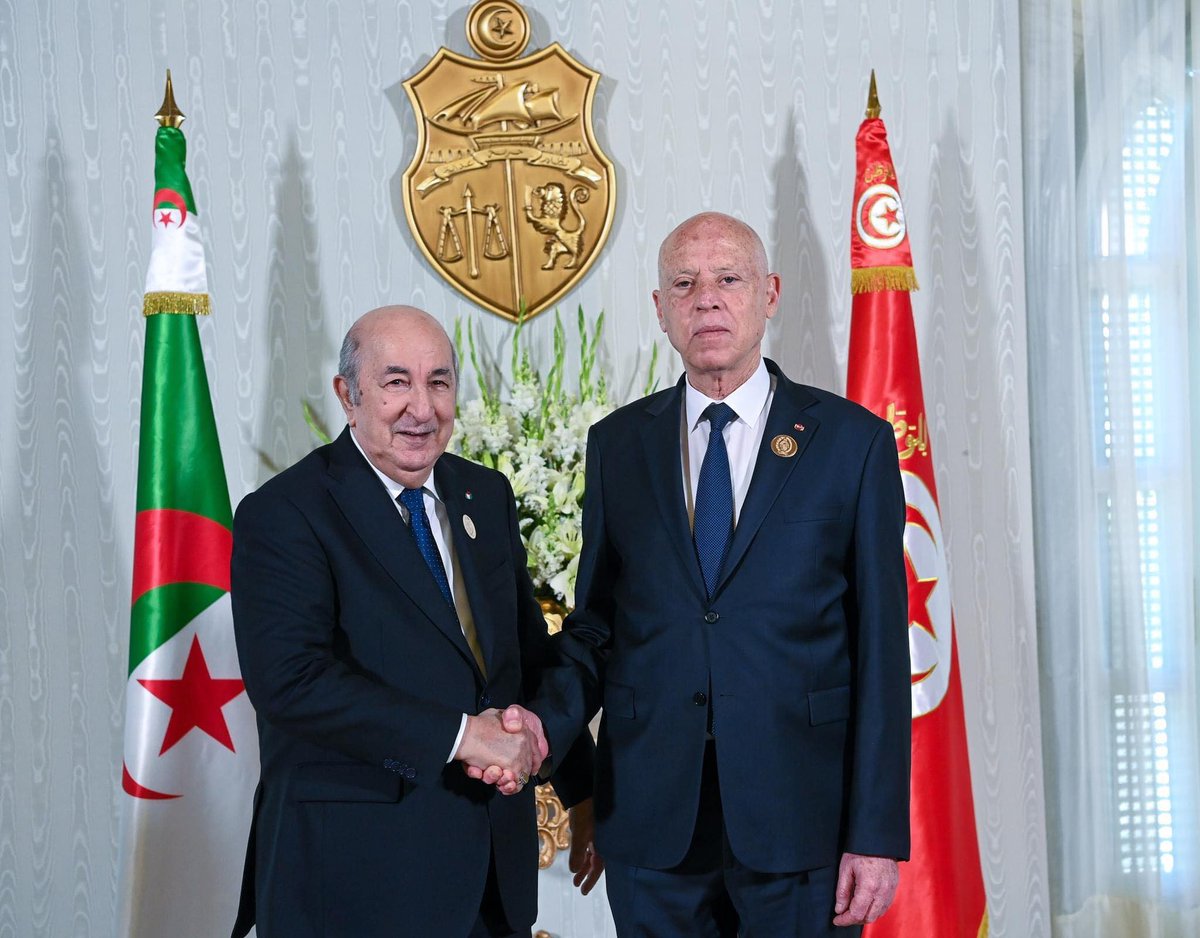 📸 Carthage Summit between #Algeria, #Tunisia, and #Libya. 📍Tunis Capital. 📆 22.04.2024