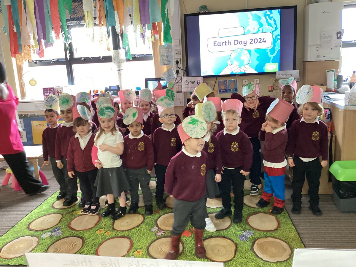 #EarthDay2024 The Nursery have enjoyed finding out about Earth day. They have found out about the importance of recycling and looked at a video of the rubbish patch in the Pacific Ocean. We think we all need to make changes to look after our amazing Earth.