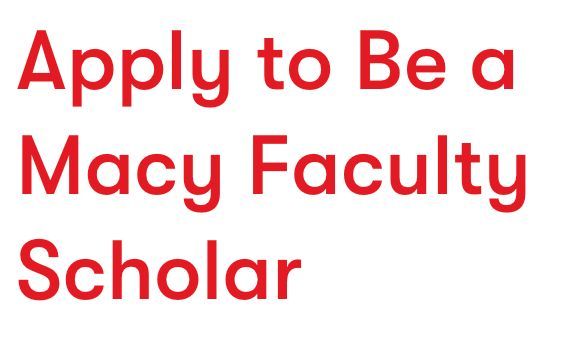 How would you like to be a part of the 2025 cohort of Macy Faculty Scholars? The @MacyFoundation is now accepting applications. Could you see yourself as a future #MacyFacultyScholar? buff.ly/3vTBCJp