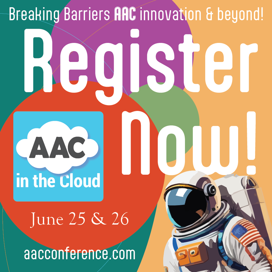 MARK YOUR CALENDARS! AAC in the Cloud is scheduled for June 25-26, 2024! Want to attend a free, virtual, AAC-focused conference? Register now! forms.office.com/r/p6r1uW9DjU #AAC #ForbesAAC #CoughDropAAC #WinSlate #ProSlate #speechandlanguage #SLP #augcomm