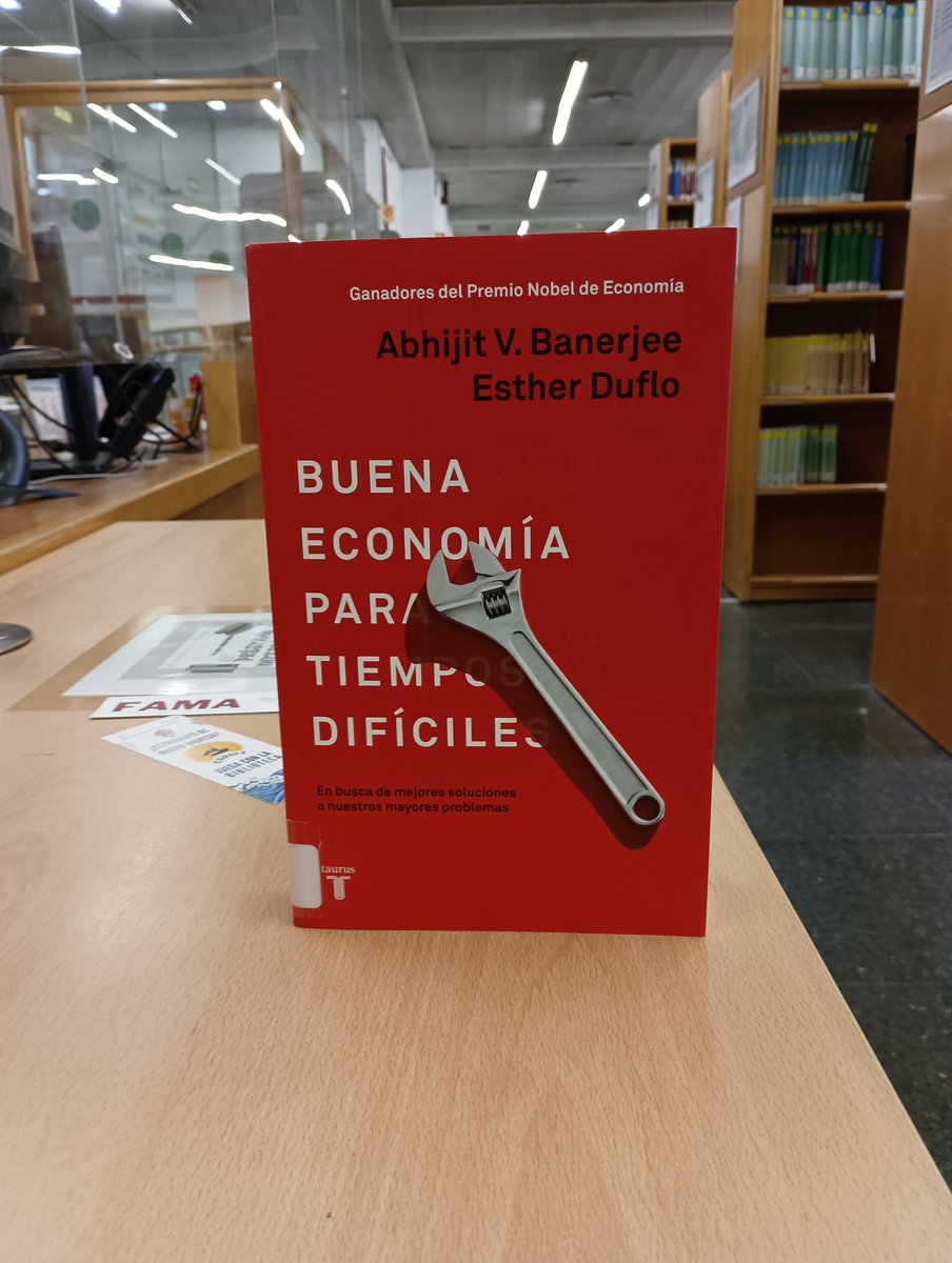 Nuestra recomendación para participar #librofavorito la iniciativa de @Biblioteca_US es este título 👇 Este libro nos parece apropiado para este momento  que vivimos y es de los autores de 'Repensar la pobreza' , que podría ser otra buena recomendación 👏🤩 @FceyeUs  #diadelibro