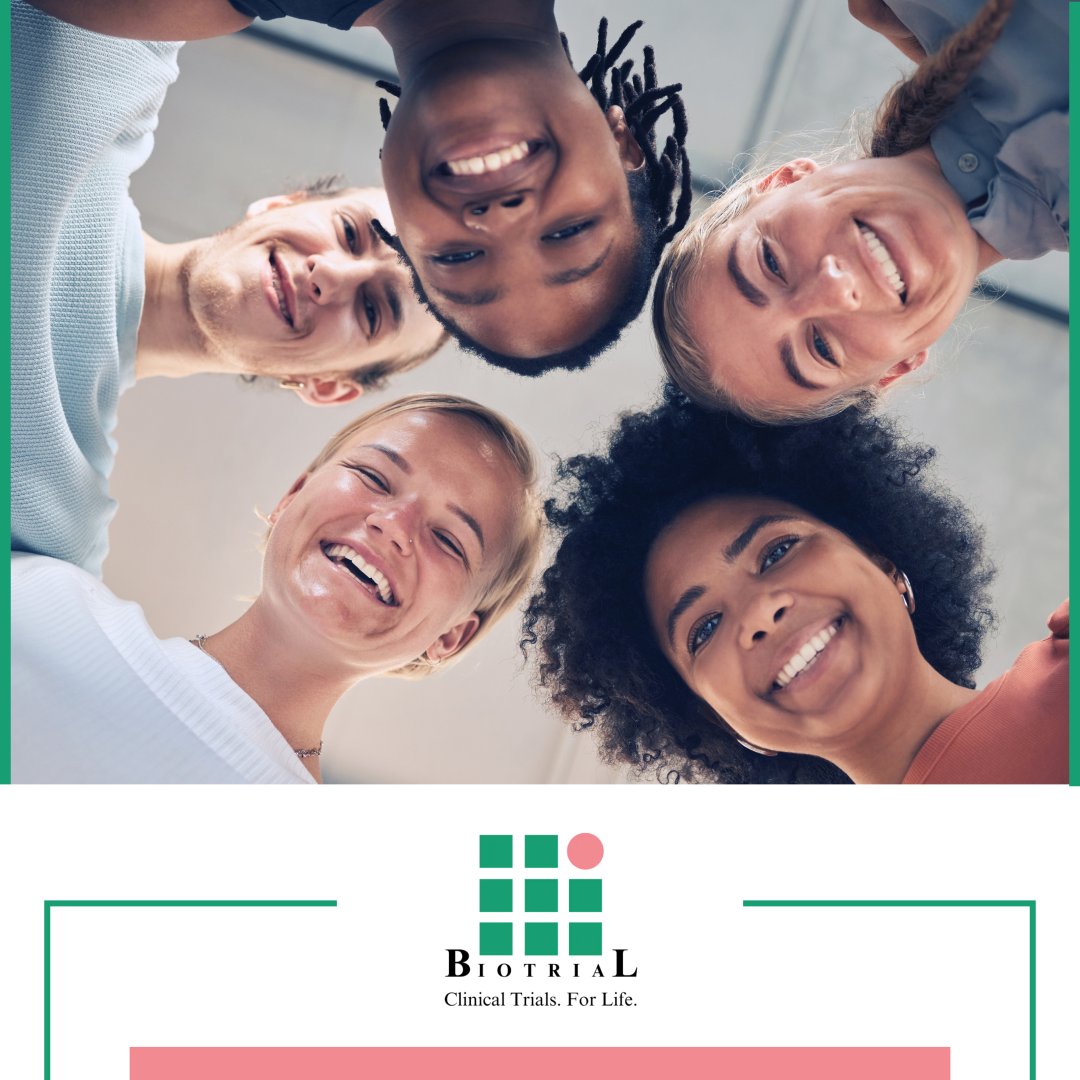 BiotrialUS's tweet photo. Thinking of joining a clinical trial? Check if you're eligible first! 🌈🔍 Your participation could change the future of healthcare. Find out more at https://t.co/TvlnsP7stQ.

#ClinicalVolunteers #PaidClinicalTrials #Biotrial #FutureOfMedicine https://t.co/0xZsVdNswD