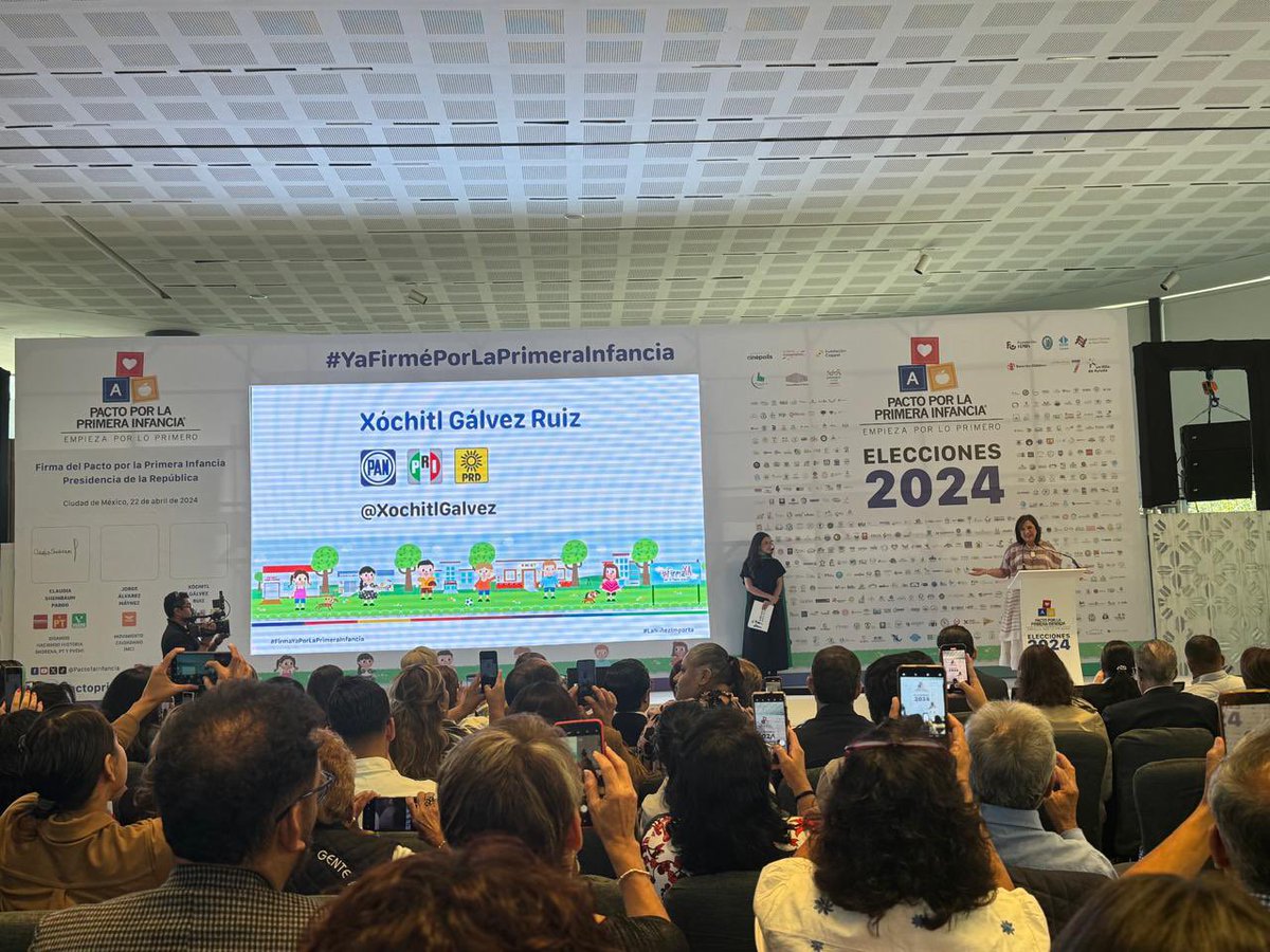 ¡GRACIAS! <a href="/XochitlGalvez/">Xóchitl Gálvez Ruiz</a> por firmar el Pacto por la Primera Infancia ❤️🧒🏻👦🏽
