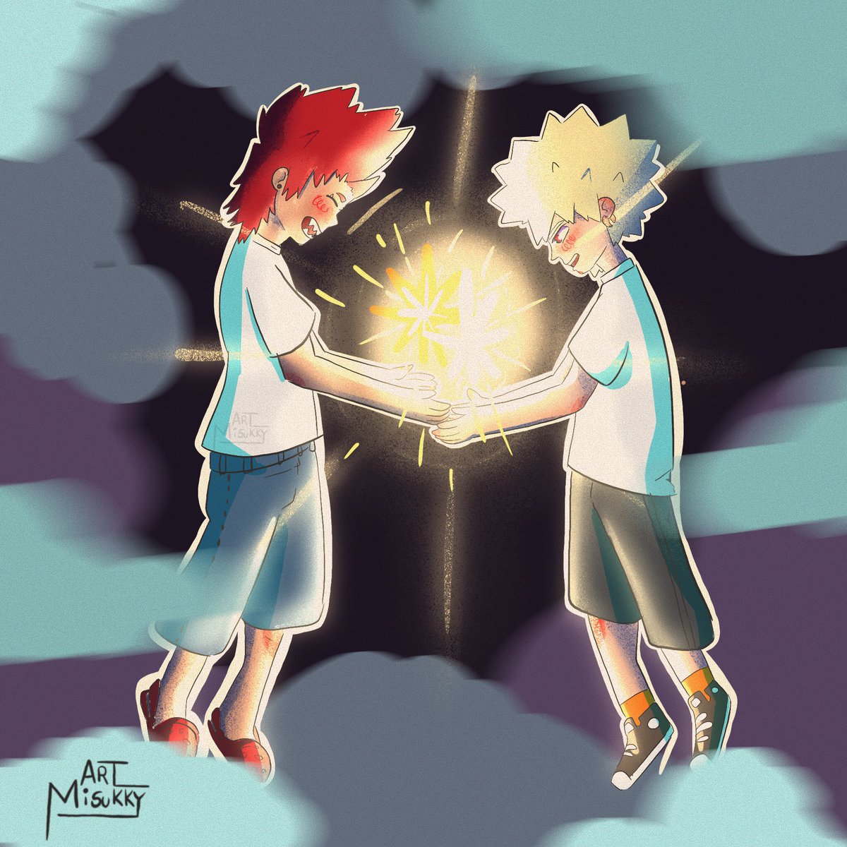 day five

I am a faithful believer that both are each other's stars.

#KRBKWeek24 @KrbkEvents 

#krbk #bakugoukatsuki #KirishimaEijirou #bakushima 
#mhafanart #MHA