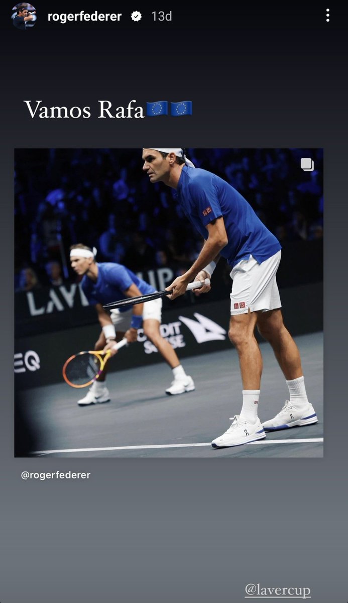 Roger Federer'in instagram paylaşımı..

Çiftler maçıyla veda???