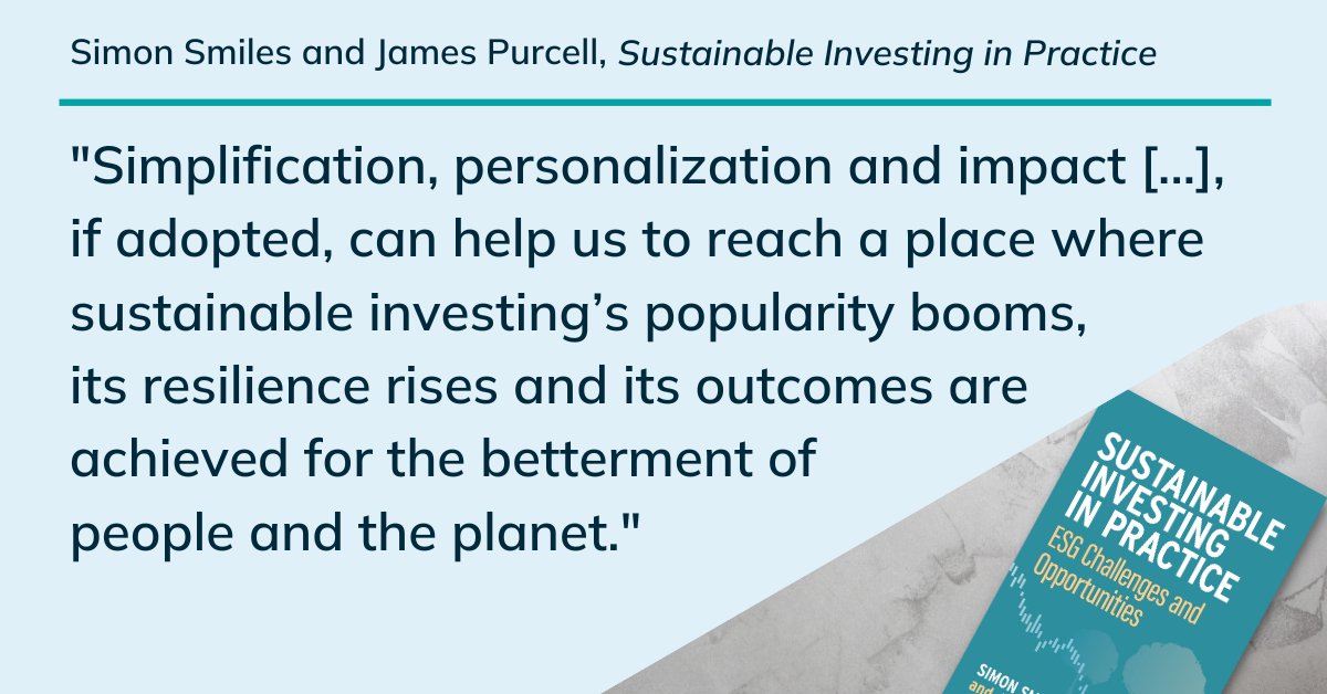 How can #sustainable strategies improve your organization's outcomes?

Explore the opportunities, challenges and pitfalls of #SustainableInvesting in 'Sustainable Investing in Practice' by Simon Smiles and James Purcell: bit.ly/3OBpCTD