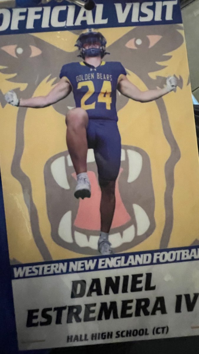 Thank you for the opportunity to attend Junior Day <a href="/WNEFB/">WNE Football</a> <a href="/Coach_Lebeau/">Jason Lebeau</a> <a href="/Coach_IT1/">Isiah Tolbert</a> <a href="/CoachForcucci/">Frank Forcucci</a>. Enjoyed learning more about the program. Awesome energy!