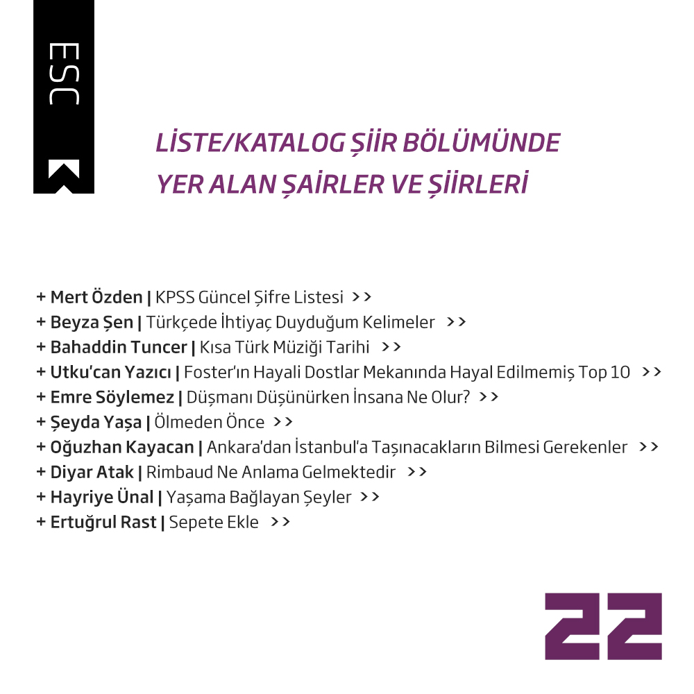 buzdokuzdergi's tweet photo. Buzdokuz'da Liste Şiir. 
Liste/katalog şiire dair Emre Söylemez'in sunuş yazısı ve 10 şairden 10 liste şiir örneği Buzdokuz sayfalarında.   
#listpoetry #buzdokuz22 #esc https://t.co/lGyaFCN1di