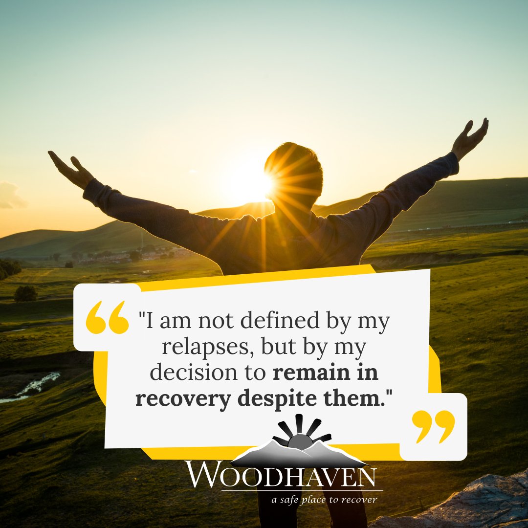 'I am not defined by my relapses, but by my decision to remain in recovery despite them.'

Ready to start recovery? Contact us today to work with our caring team.
(937) 813-1737 | woodhavenohio.com
#AddictionRecovery #RecoveryIsPossible #DaytonOhio