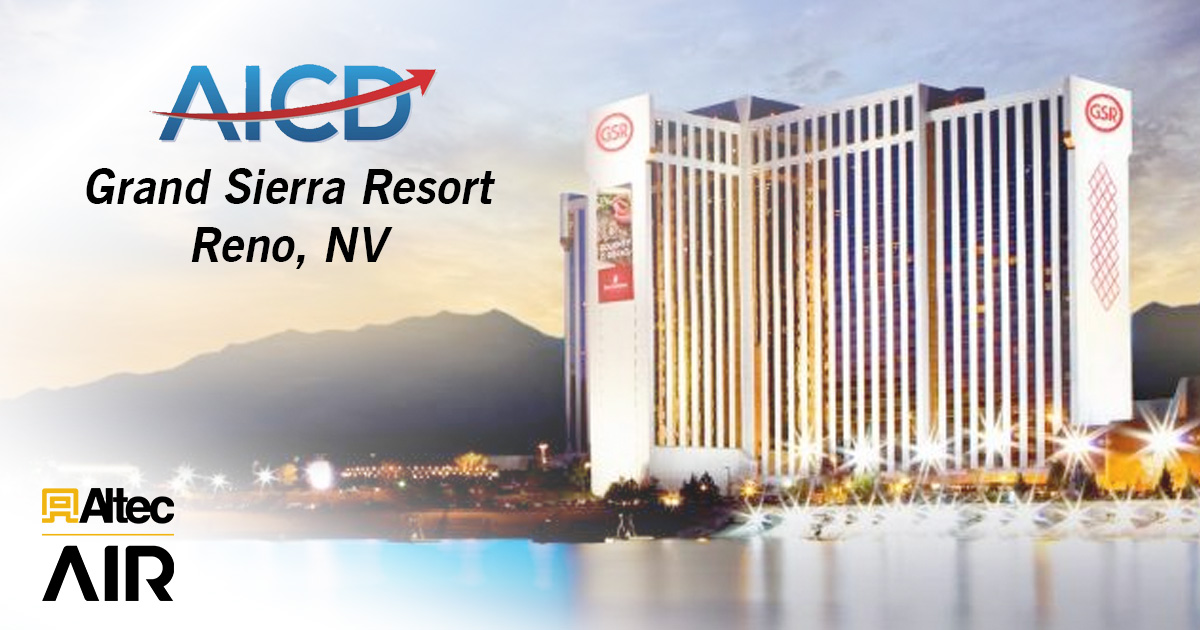 Altec AIR @ AICD 2024

We are excited for the upcoming 2024 AICD Show at the Grand Sierra Resort  in Reno, NV, April 28-30!

Stop by the Altec AIR Booth # 613

#altecair #wearealtecair #aicd2024