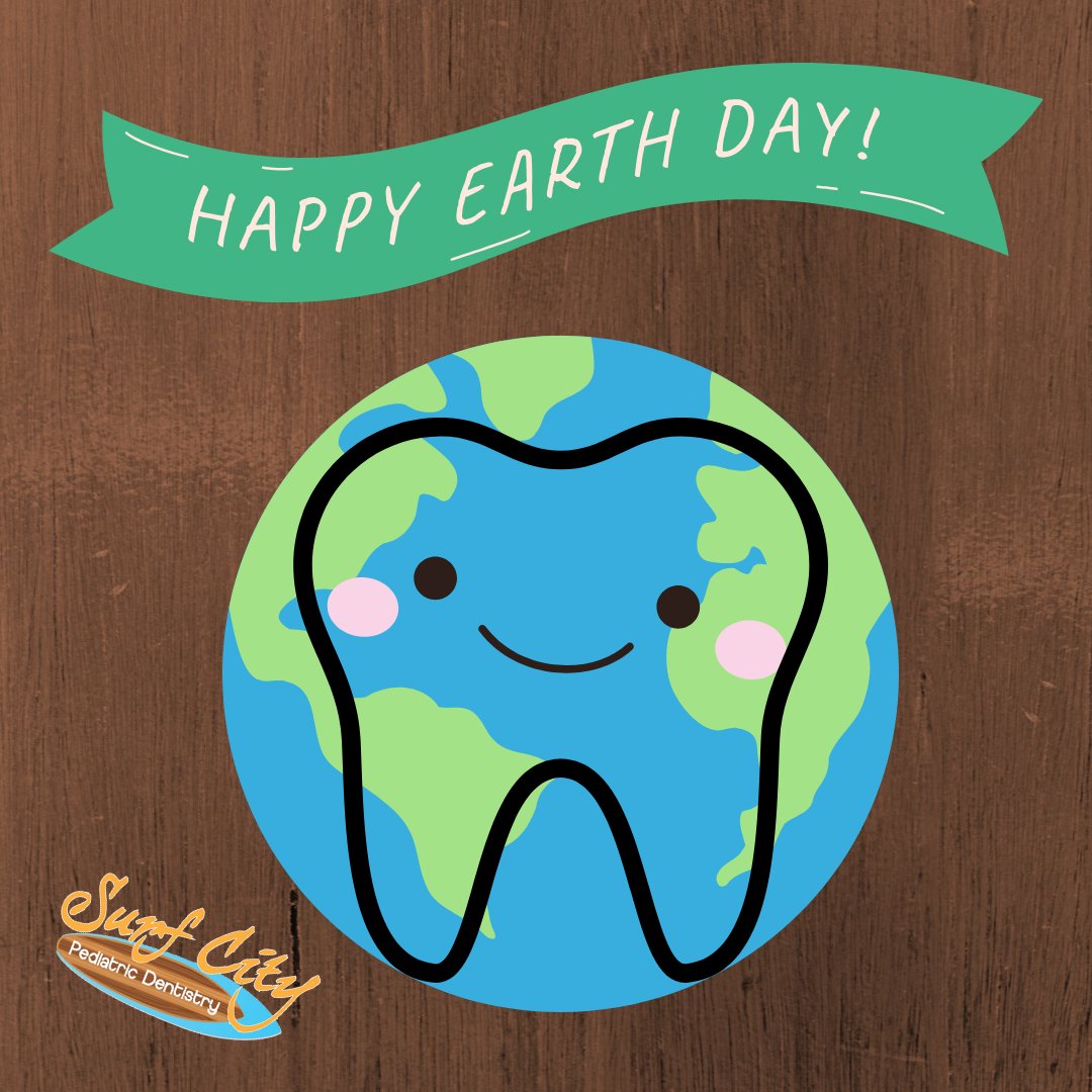Happy Earthy Day!🌎 Earth Day Tip: When brushing your teeth make sure to turn off the water while you brush to help save water 🪥