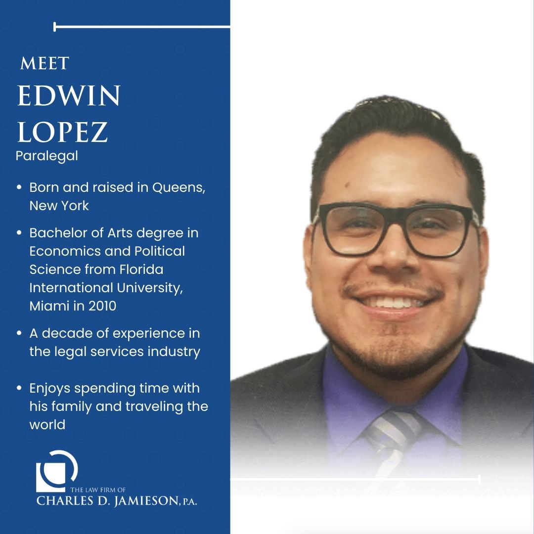 divorcePBC's tweet photo. Mr. Lopez is an experienced bilingual paralegal at the Law Firm of Charles D. Jamieson, P.A. #TheLawFirmOfCharlesDJamiesonPA #FamilyLawyer #WestPalmBeach #MeetTheTeam
https://t.co/Ne7O0Tuf6O https://t.co/ne7F7QXBnG