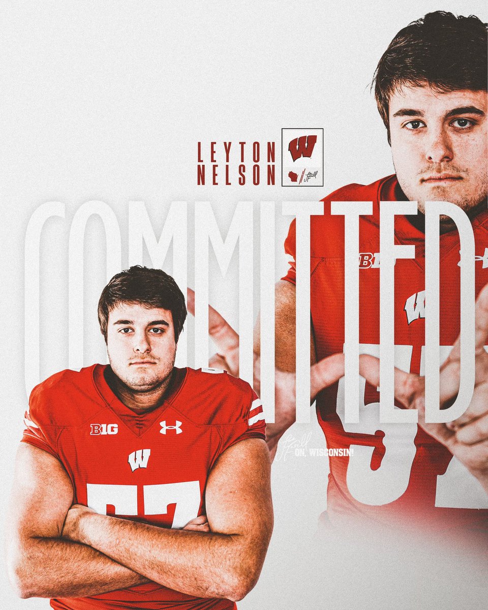 COMMITTED‼️
     🟥🦡⬜️

#OnWisconsin 
#JumpAroundMadTown