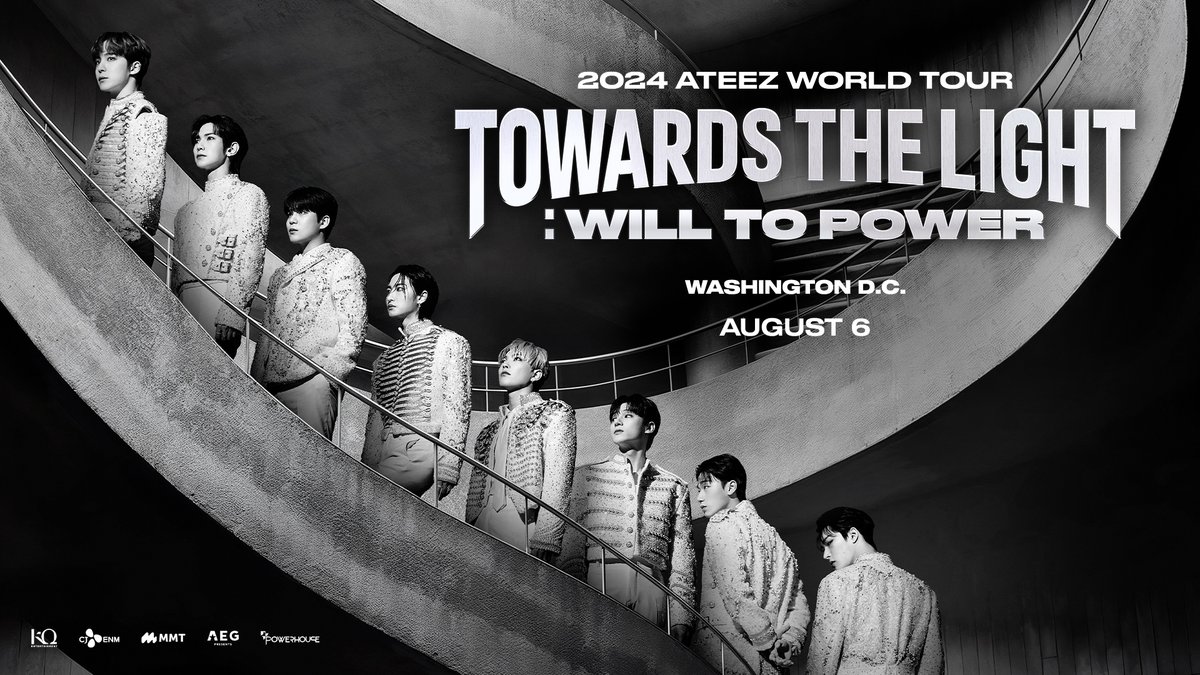 2024 ATEEZ WORLD TOUR [TOWARDS THE LIGHT : WILL TO POWER] IN NORTH AMERICA is coming to DC on Aug. 6th! Visit ATEEZLIVE.COM for presale information before public on sale begins Friday, May 3rd at 10am ET.