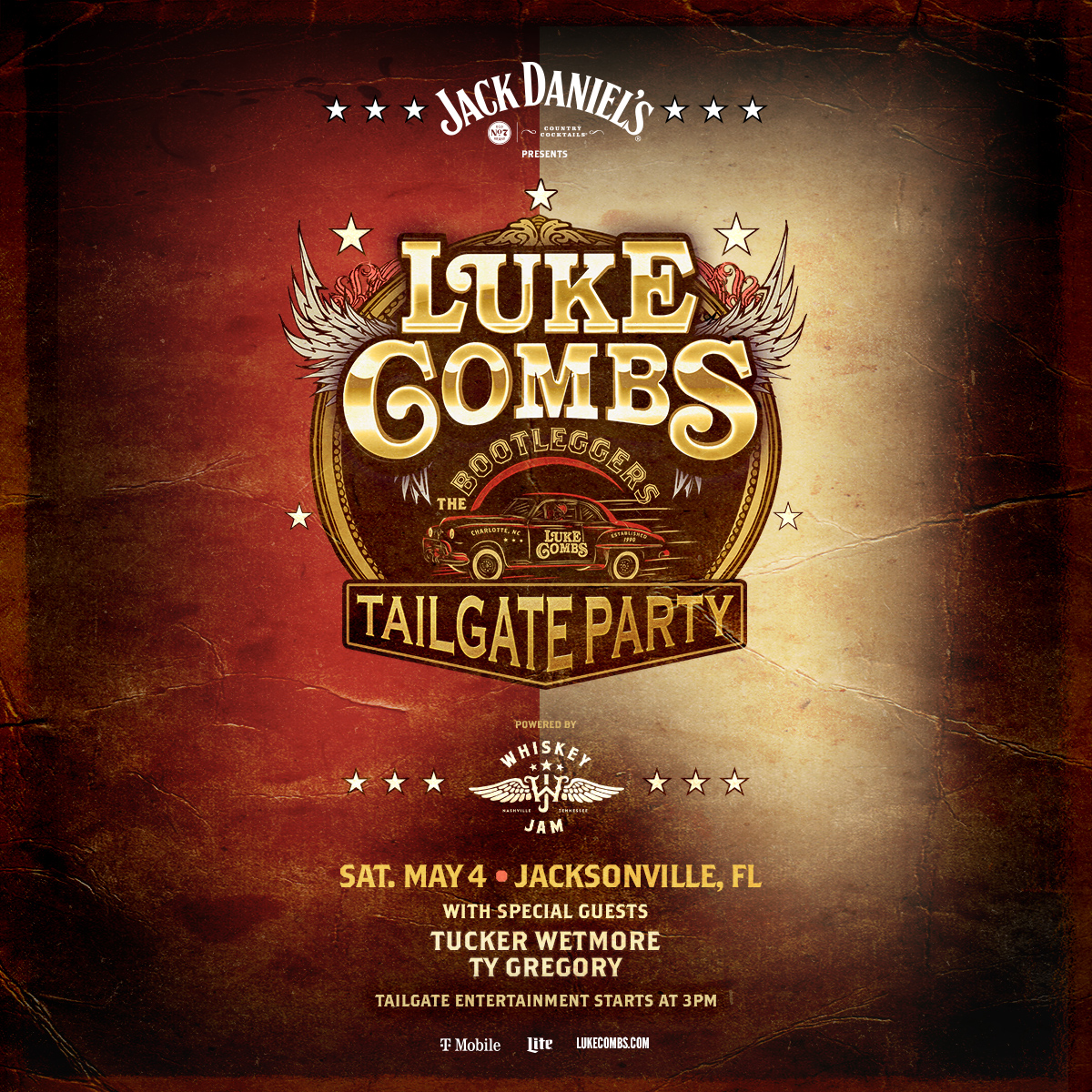 Jack Daniel's and Jack Daniel's Country Cocktails Presents Luke Combs  Bootleggers Tailgate Party Powered by Whiskey Jam!