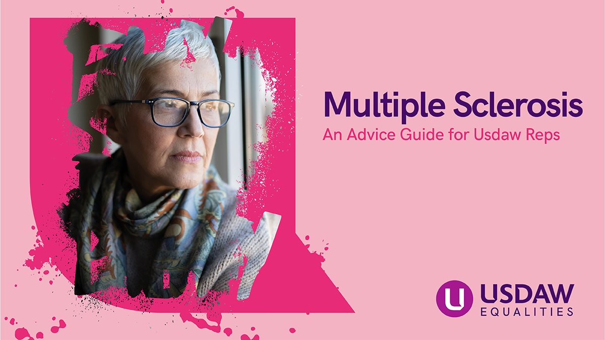 People with #MultipleSclerosis are protected by the #EqualityAct.

#Usdaw helps support members at work: dtp.usdaw.org.uk/444/index.html