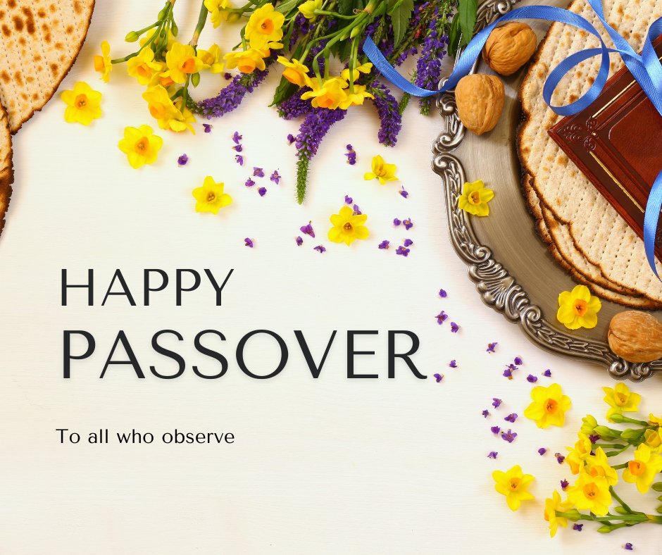 Happy Passover, to all who observe! From your friends at AAMDSIF