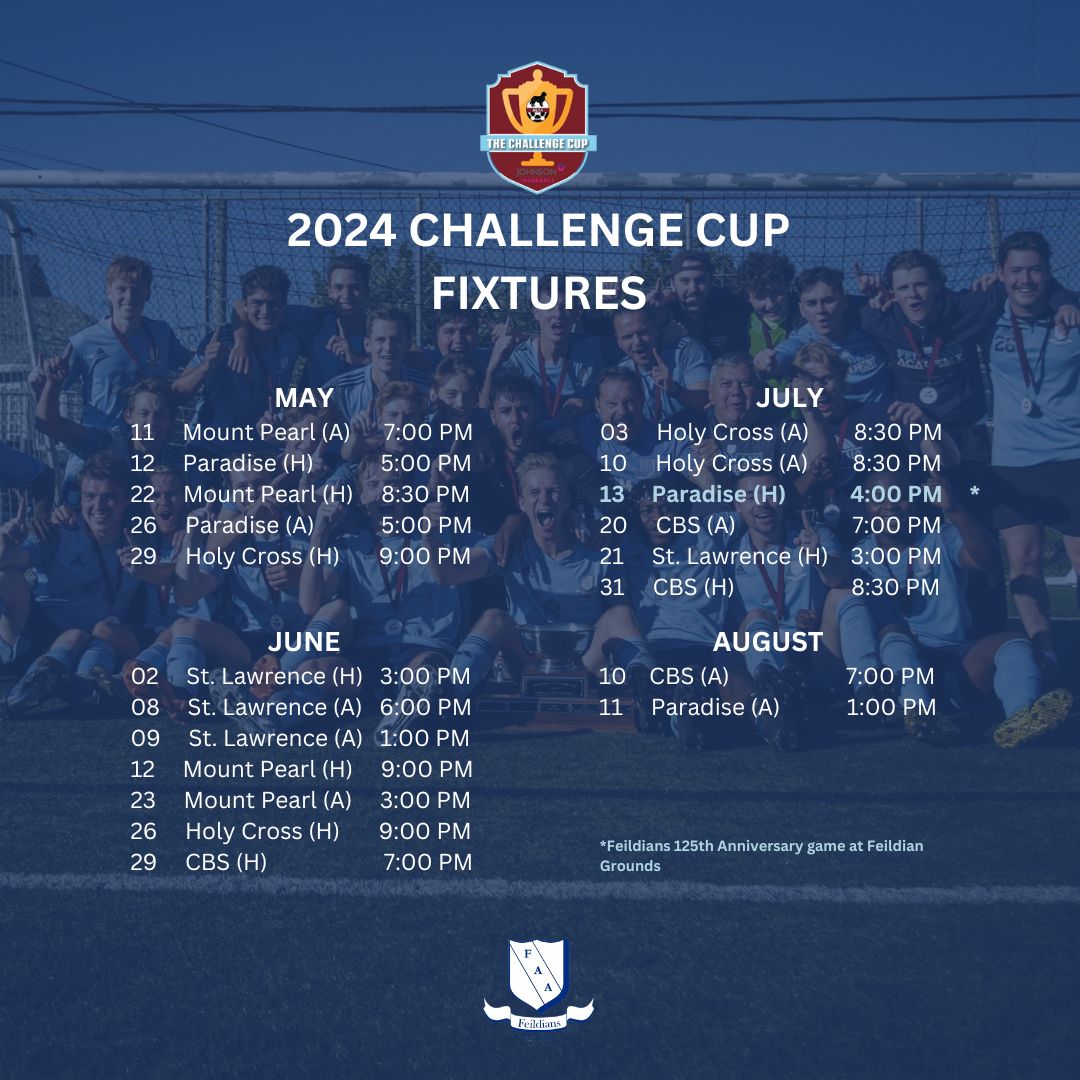 The Challenge Cup season begins in just 19 days! #Feildians125
