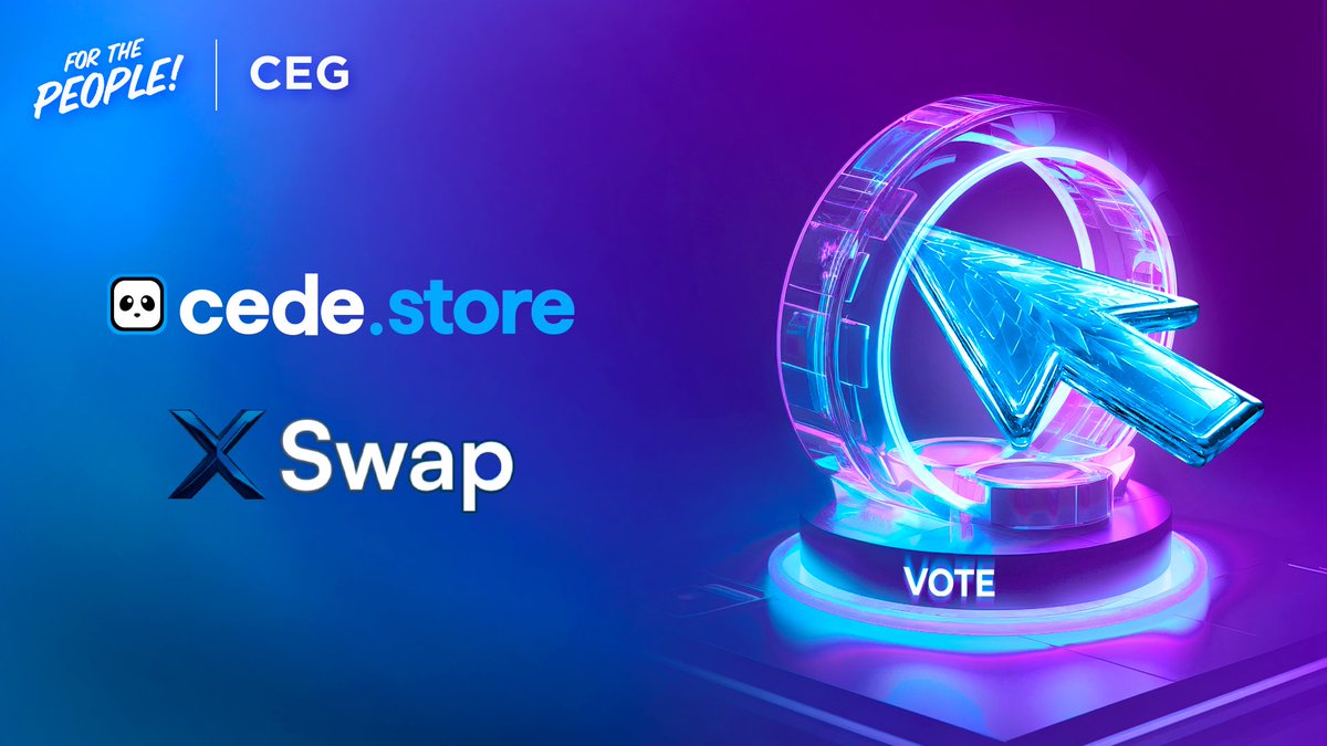Metis Governors! Two projects await your votes NOW! Read, learn and if you have questions - go to CEG.vote to start discussion. Be part of the change! 🗳️ Vote for @xswap_link snapshot.org/#/metislayer2.… 🗳️ Vote for @cedelabs snapshot.org/#/metislayer2.…