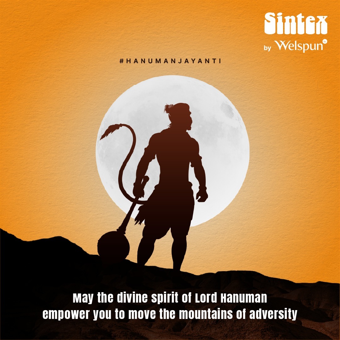 His tales of bravery, humility, and selflessness continue to inspire us and countless others✨ #HanumanJayanti #Sintex #Welspun #WelspunWorld #HarDilWelspun #livebetter #SintexPure #DeshKiTanki #WaterTanks #SintexbyWelspun #WelspunGroup