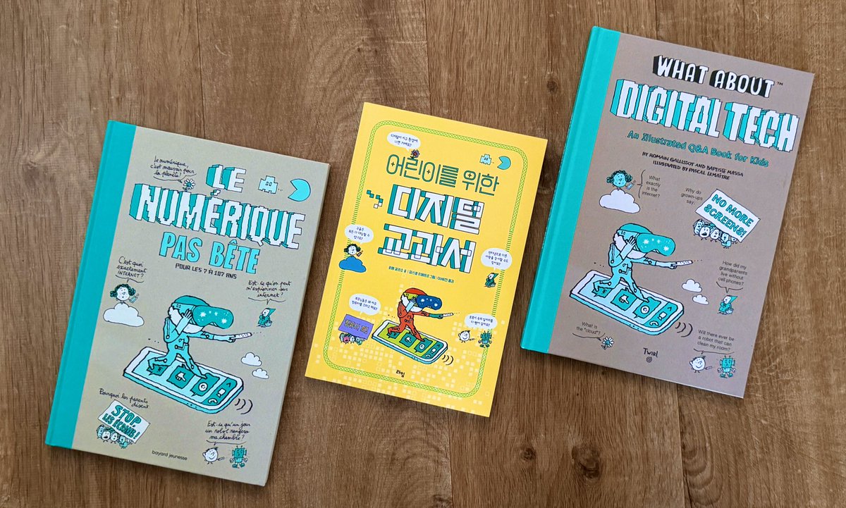 gallisse's tweet photo. Le Numérique Pas Bête fait le tour du monde 🇫🇷🇰🇷🇺🇸

Prêt à décoller pour aller dédicacer 🛫

#livre #jeunesse #aroundtheworld #book #kids https://t.co/iJzn1XIdaj