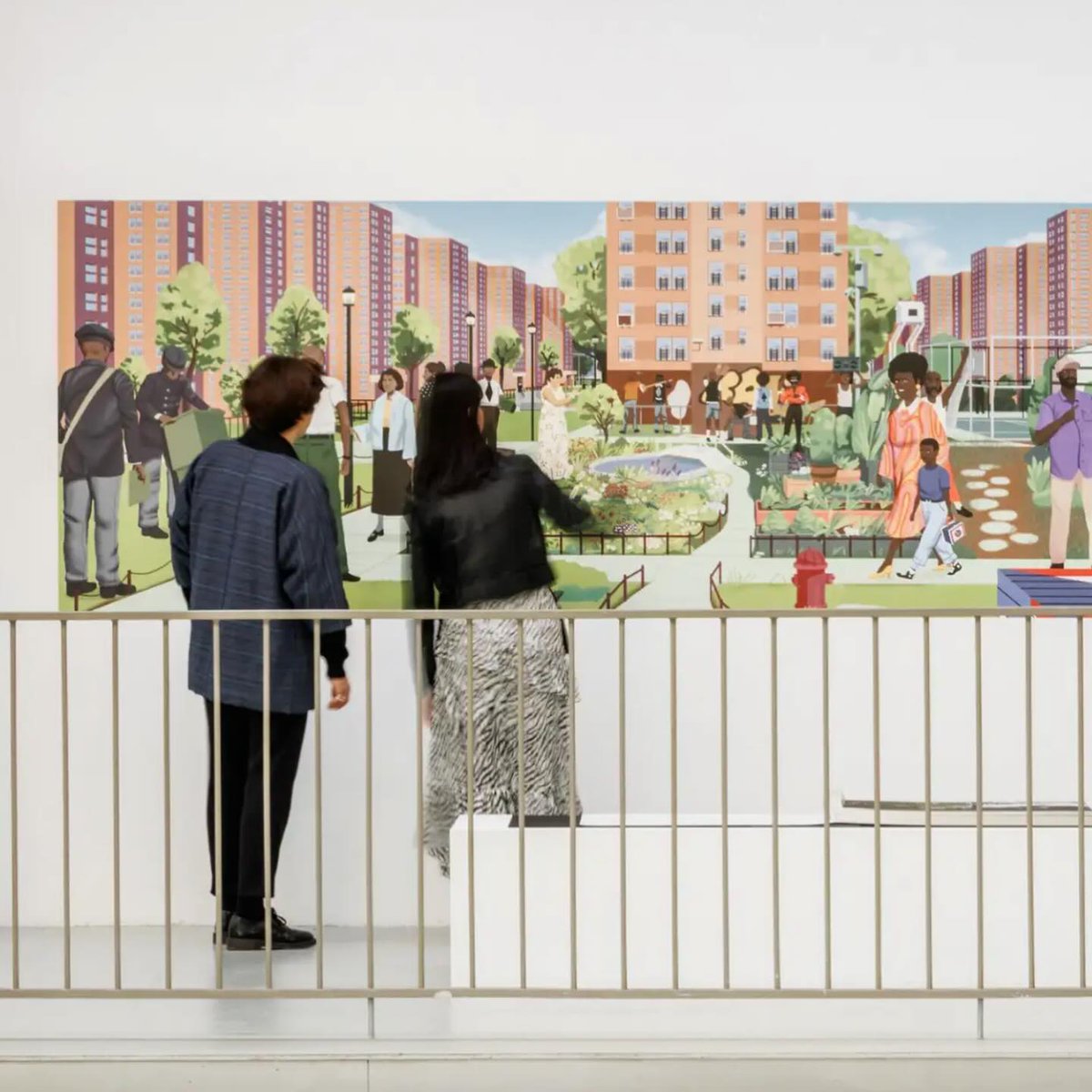 Hello_Interboro's tweet photo. Our installation “Contested Maintenance at the Patterson Houses” is on the move! 

“The Great Repair” At the Pavillon de l’Arsenal through May 5th, 2024 21 Bd Morland, 75004 Paris, France The installation features a mural made together with  @RichchaneChance https://t.co/loaQ4ENhRB