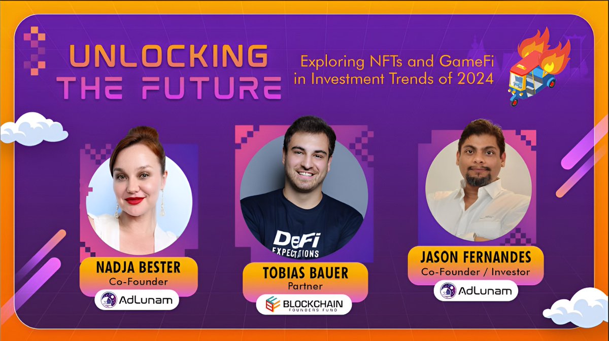 Unlocking the future of NFTs and GameFi with @NadjaBester and @JasonDotX, #AdLunam co-founders! Join us at Digital Dreamland in Bangkok for insights, innovation, and the next level of digital dreams🚀 🗓25th April 🕓11:30AM - 12:15PM #DigitalDreamland #NFT #GameFi #Thailand