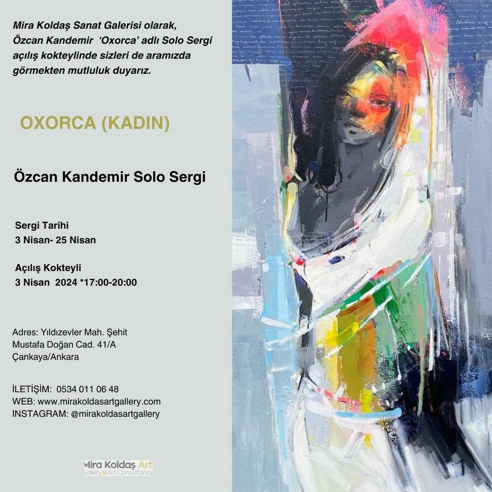 Özcan Kandemir’in OXORCA (KADIN) adlı solo sergisi 3 – 25 Nisan tarihleri arasında Mira Koldaş Art Gallery’de Sergi haber içerikleri bağlantıda… kontrastdergi.com/kybele-ile-bas… #kontrastdergi #afsad #ankara #ozcankandemir #mirakoldaşartgallery #kybele #oxorca #kadın #art