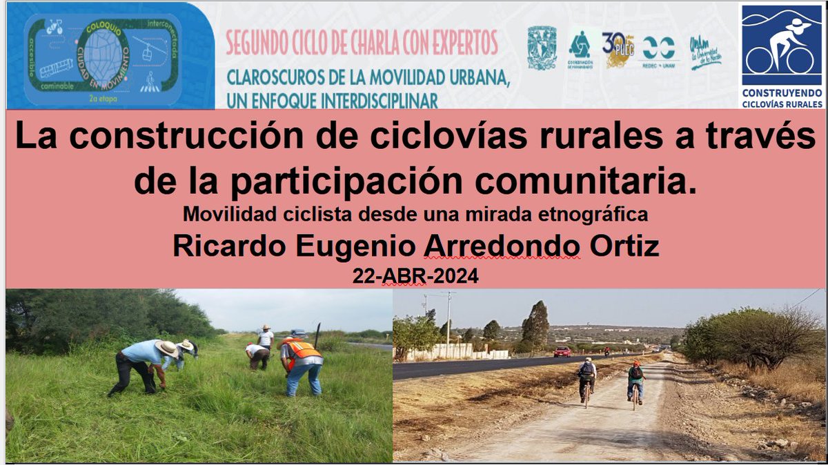 Un gusto participar con  la UNAM en el Foro sobre 'Claroscuros de la movilidad', este 22ABR2024.
