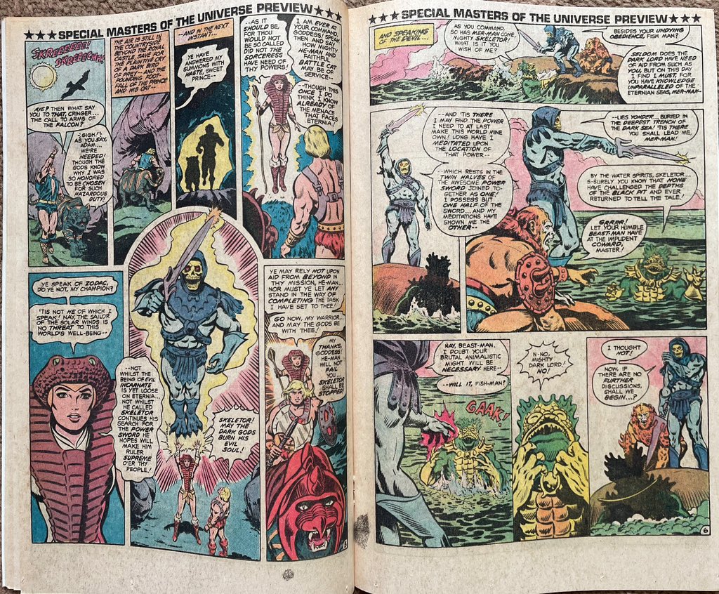 Masters of the Universe Special Preview • Paul Kupperberg, Curt Swan & Dave Hunt, Ben Oda, Anthony Tollin 🙂