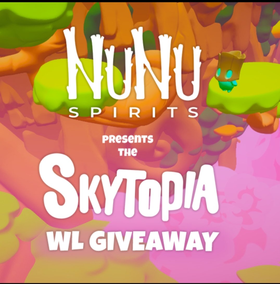 It's giveaway time 😉 Don't miss your chance to win big 🔥 Join the @NunuSpiritsNFT event with @SkytopiaLabs and @taskonxyz for your chance to win exclusive rewards. 🎁 START Winning 🏆: rewards.taskon.xyz/campaign/detai… $NNT #NunuSpirits #Giveaway