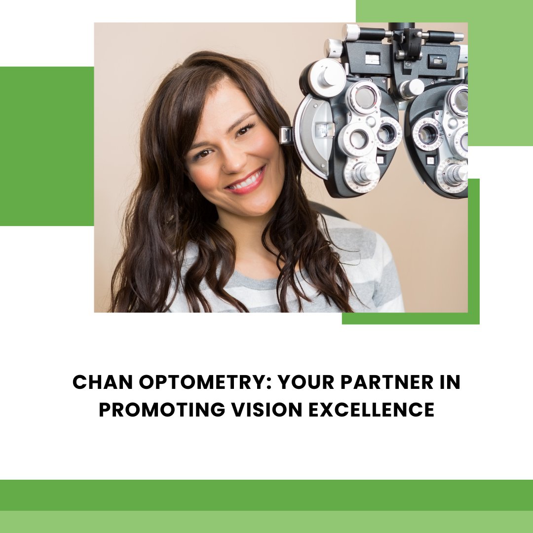 ChanOptometry's tweet image. Chan Optometry: Your Partner in Promoting Vision Excellence

Visit us at chanoptometry.com to join us at Chan Optometry for personalized care and community commitment! 

#CommunityOptometry #VisionExcellence #ChanOptometry #EyeHealth #CuttingEdgeTechnology