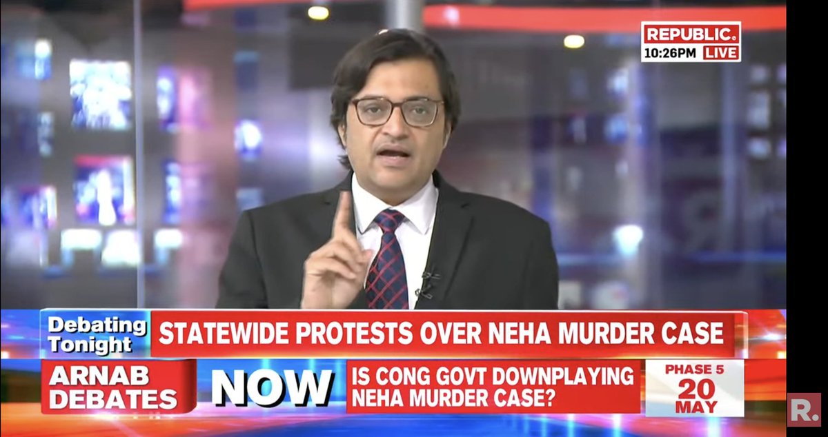 #JusticeForNeha | Is the Congress govt in Karnataka downplaying the Neha Hiremath murder case?

Tune in here to watch The Debate and fire in your views - youtube.com/watch?v=t3H3d5…

#NehaHiremath #Karnataka #Congress #Siddaramaiah #Arnab #ArnabGoswami