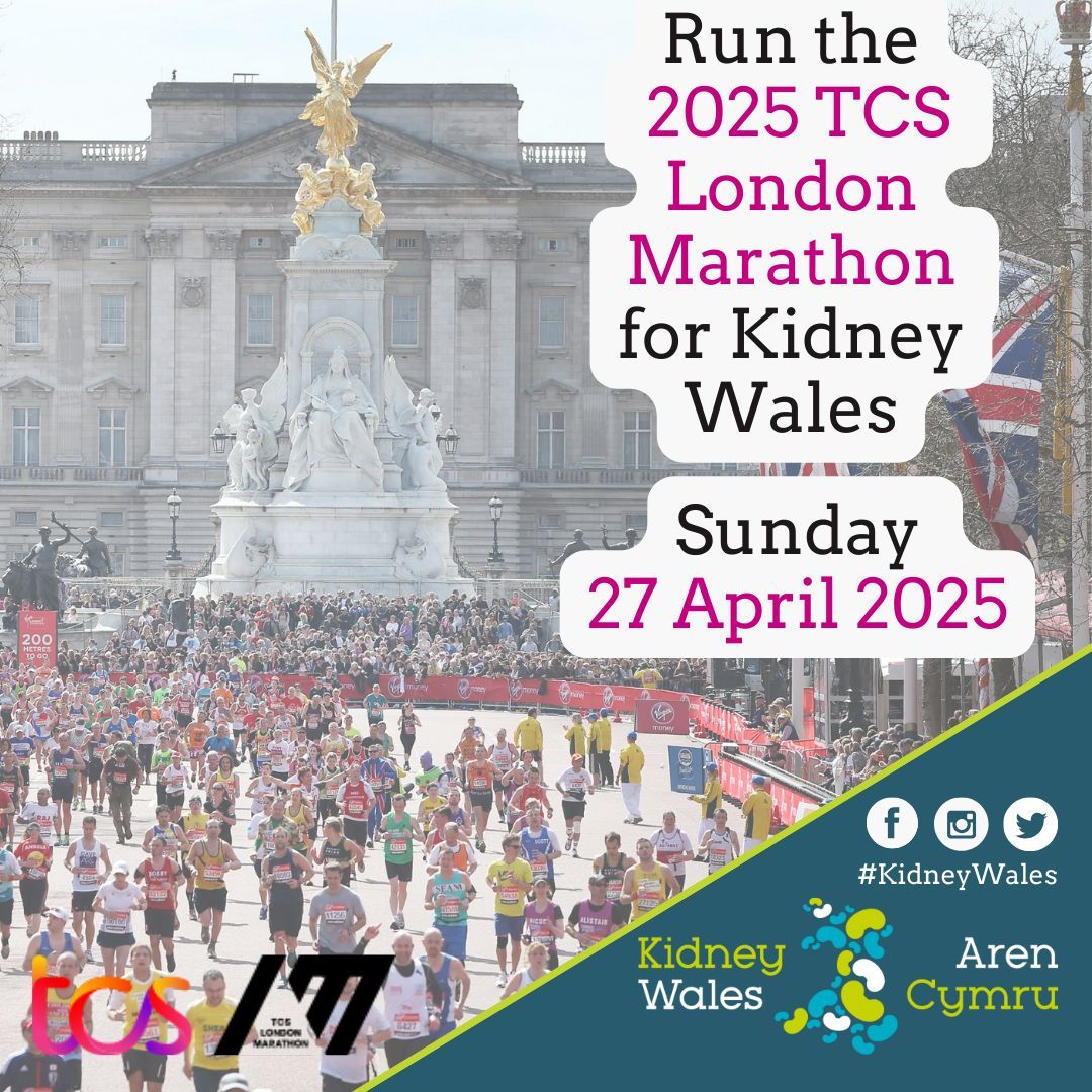 🎉 Join the legacy of greatness at the TCS London Marathon! 🏃‍♂️ ⏰ Hurry! The ballot closes on Friday, April 26th. Don't miss your chance to be part of history! But if you can't wait, Kidney Wales has limited charity spots available. 👉 Find out more: buff.ly/3VTMAJE