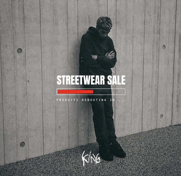 60 new items rebooted. Shop the streetwear sale >>> king-apparel.com/sale.html