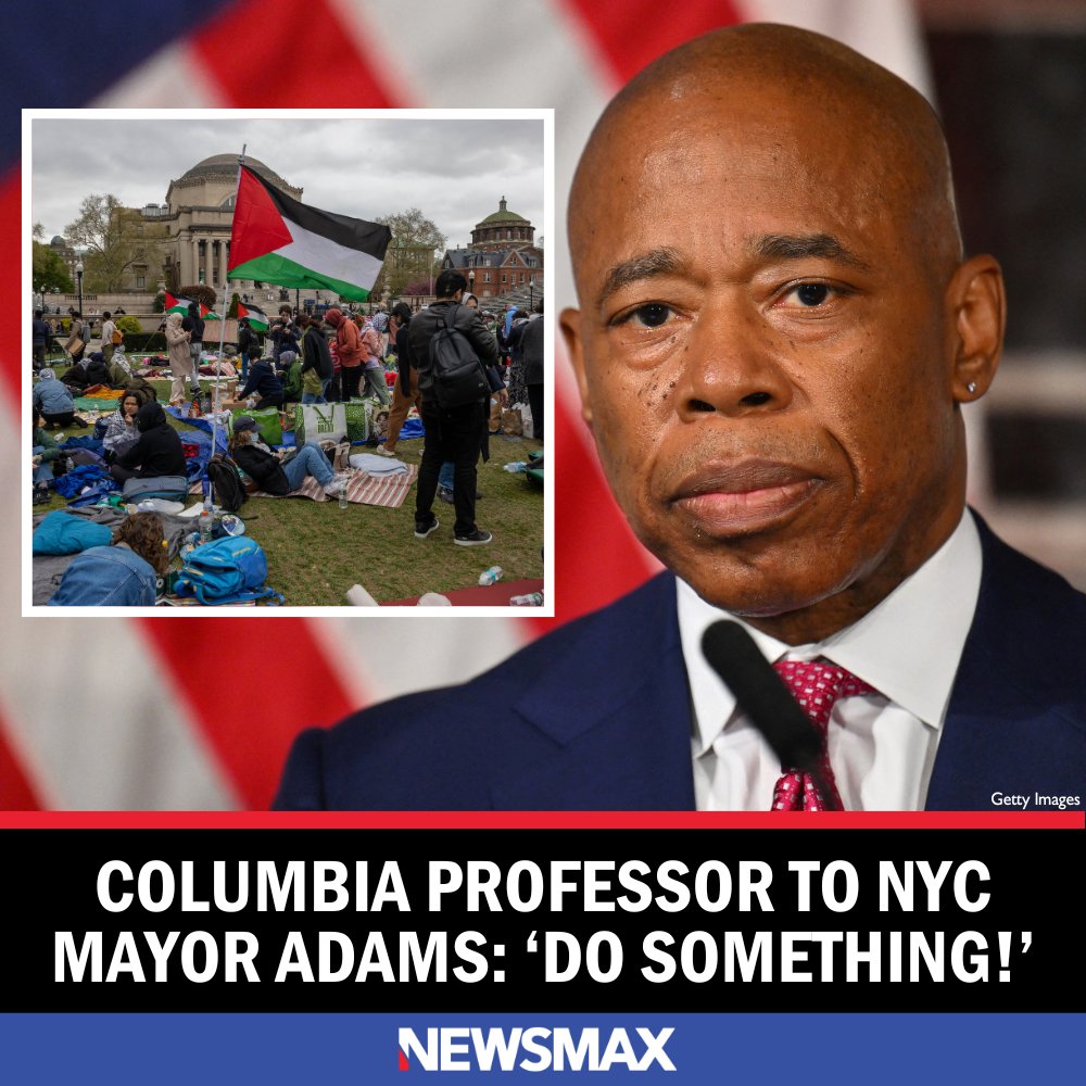 Columbia University Business Professor Shai Davidai demanded New York City Mayor Eric Adams 'do something' to quell the anti-Israel student demonstrations and antisemitism that has roiled the campus for nearly a week. More: bit.ly/3W92Ar2