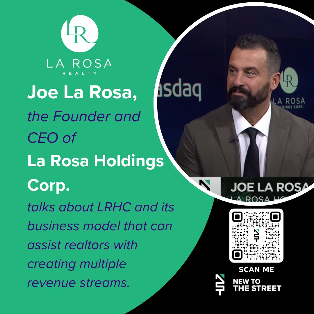 🏠 Explore new horizons in real estate with @joealarosa ! 🌟 Join the Founder and CEO of @larosarealty as he unveils LRHC's innovative business model, empowering realtors to cultivate multiple revenue streams. @vincemedia1 @deanalarosa ➡️​➡️Don't miss the entire interview,