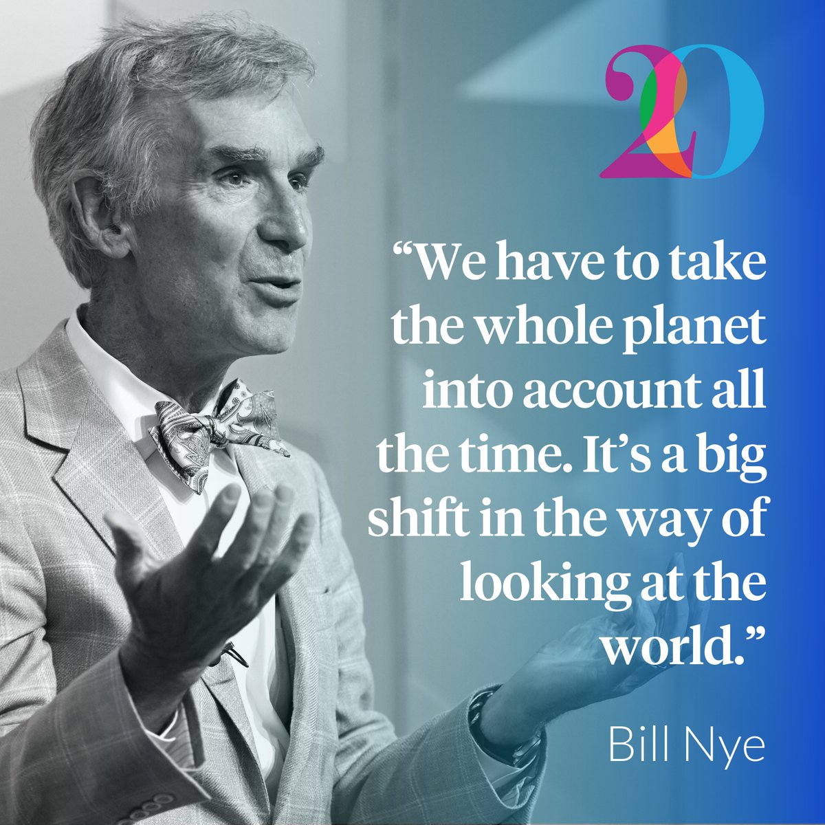 Happy Earth Day! 🌎 Today we’re looking back on a conversation with @BillNye. What gives the Science Guy hope when it comes to our environmental future? And what’s the one thing he encourages us all to do to address climate change? Learn more: bit.ly/3UdiGxt
