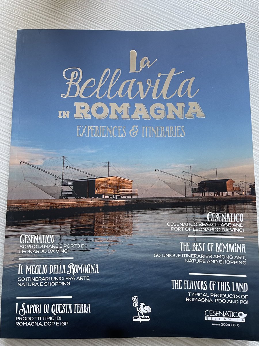 Cesenatico_BV's tweet photo. Ultima edizione, fresca di stampa. Dal Borgo marinaro di Cesenatico verso l’entroterra di Romagna, terra ricca di storia, cultura ed esperienze gastronomiche uniche https://t.co/oHdh03E4y7
