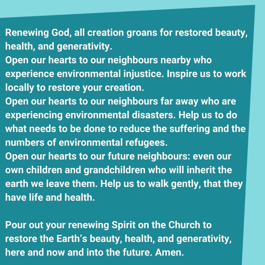 Pray with us today for #EarthDay 🌍 Find out more about our work on the environment and climate change at methodist.org.uk/action/climate/ Prayer shared by by Sally Dyck, Bishop and Ecumenical Officer, United Methodist Church.