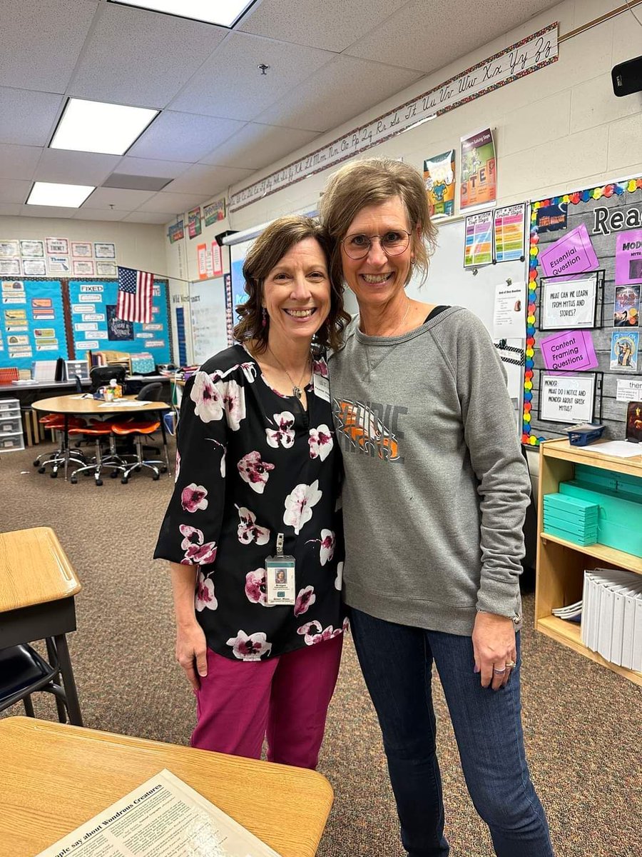 Fun day for @DLGWAEA consultant, Bridget Castelluccio @Prairie_Pride Ridge ES for their STEAM event! Shared the importance of binary code with a hands-on card game. She also connected with her college roommate!  @GrantWoodAEA #computerscience #CS4IA #everydayatAEA